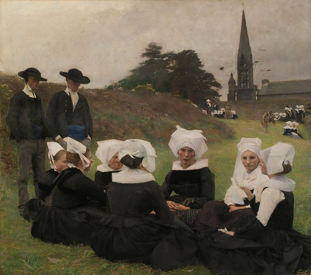 Breton Women at a Pardon art print by Pascal Dagnan-Bouveret for $57.95 CAD