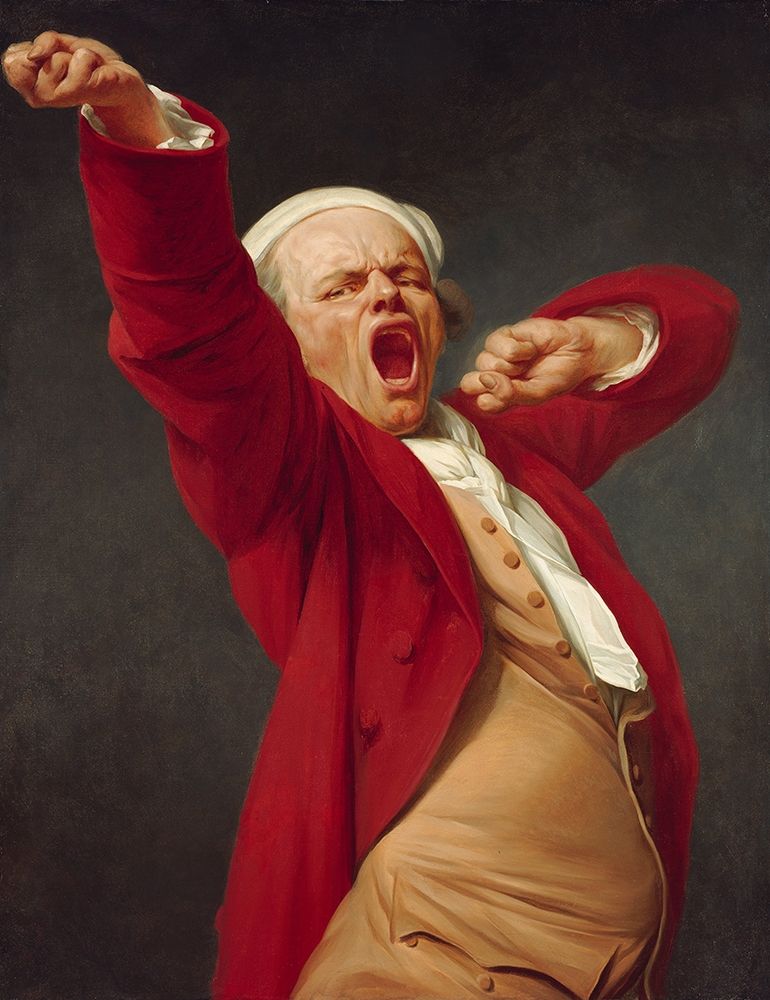 Self-Portrait, Yawning art print by Joseph Ducreux for $57.95 CAD