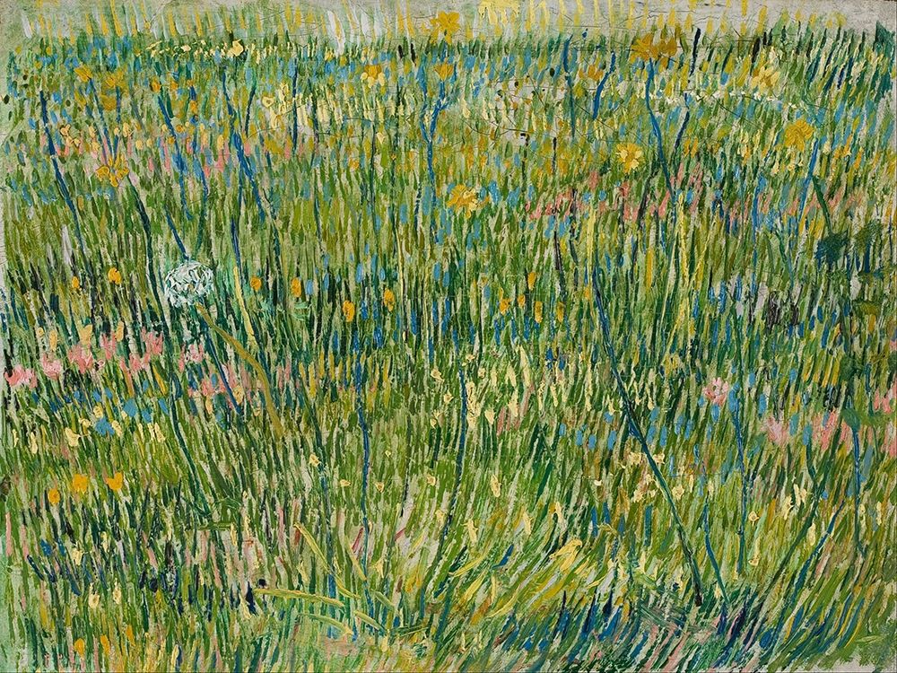 Patch of grass art print by Vincent van Gogh for $57.95 CAD