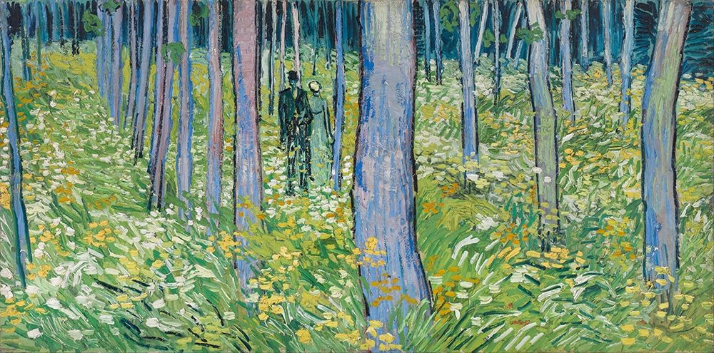 Undergrowth with two Figures art print by Vincent van Gogh for $57.95 CAD