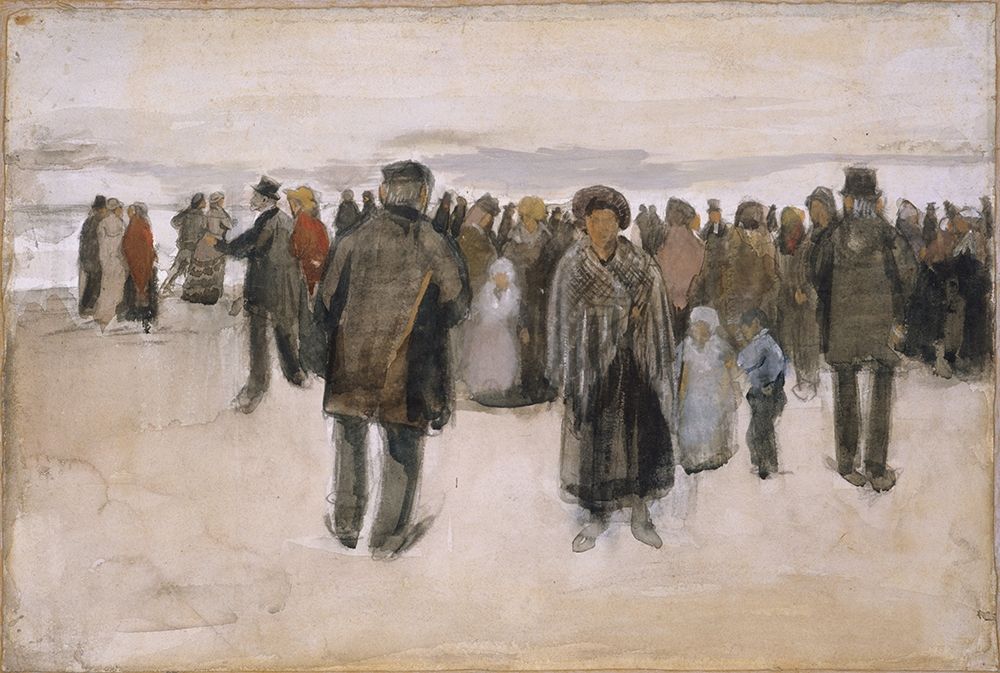 Beach at Scheveningen art print by Vincent van Gogh for $57.95 CAD