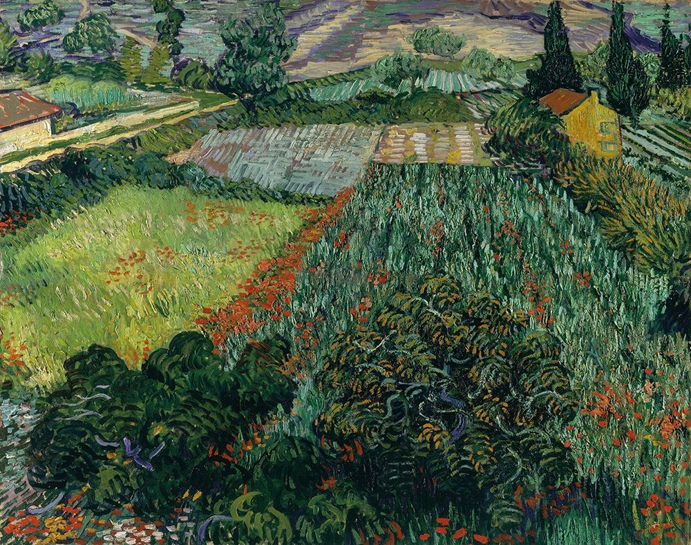 Field with Poppies art print by Vincent van Gogh for $57.95 CAD