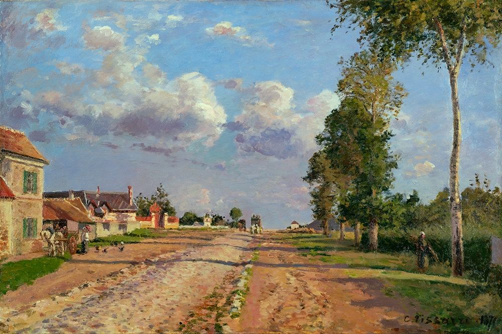 Route de Versailles, Rocquencourt art print by Camille Pissarro for $57.95 CAD