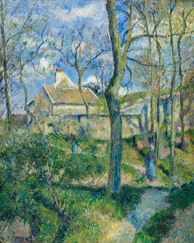 The Path to Les Pouilleux, Pontoise art print by Camille Pissarro for $57.95 CAD