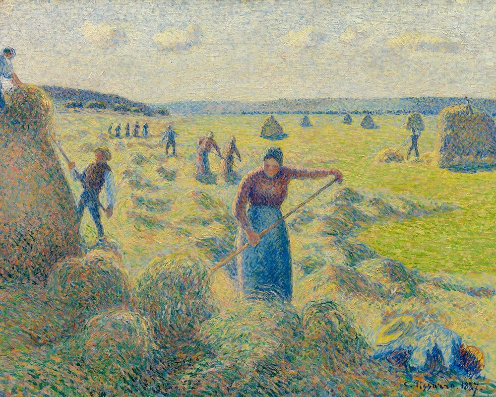 La Recolte des Foins, Eragny art print by Camille Pissarro for $57.95 CAD