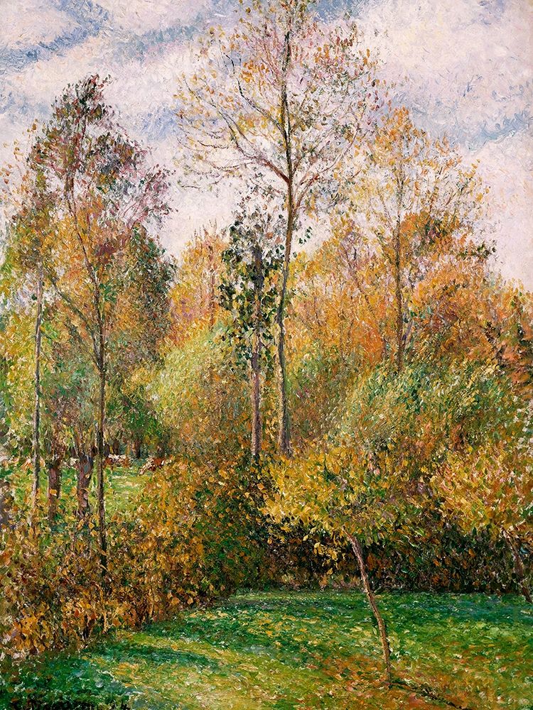 Automne, Peupliers, Eragny art print by Camille Pissarro for $57.95 CAD