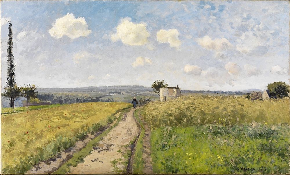 June Morning at Pontoise art print by Camille Pissarro for $57.95 CAD
