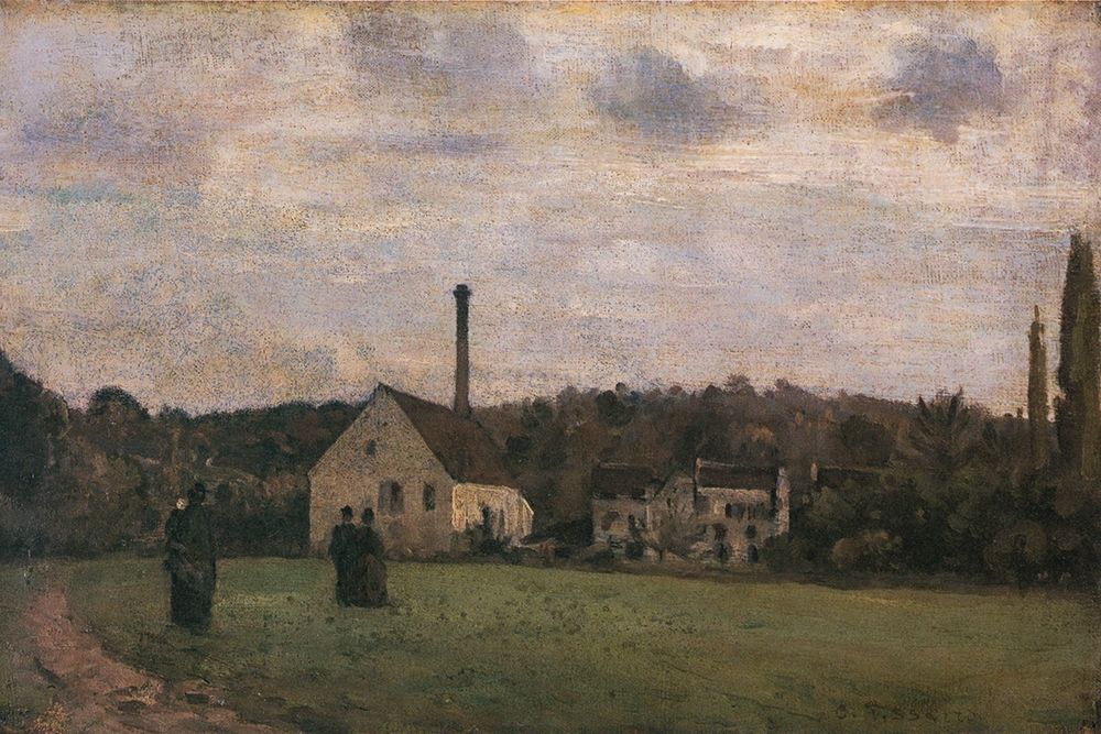 The Little Factory art print by Camille Pissarro for $57.95 CAD