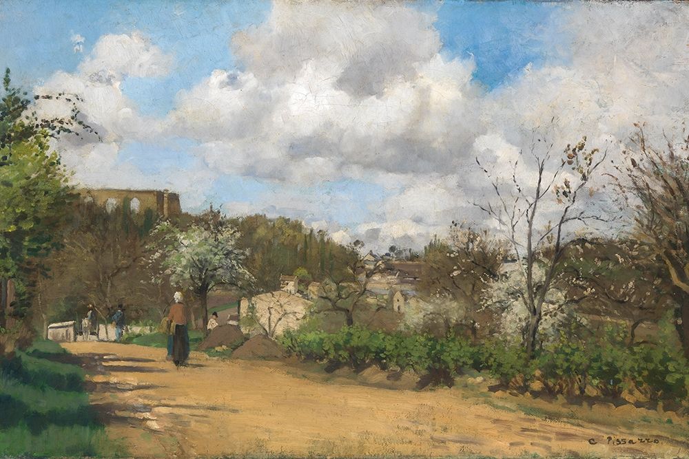 View from Louveciennes art print by Camille Pissarro for $57.95 CAD
