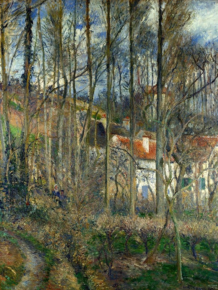 The Cote des Boeufs at LHermitage art print by Camille Pissarro for $57.95 CAD
