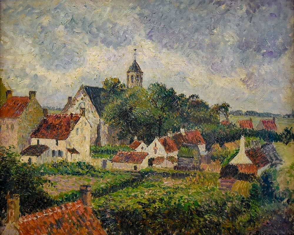 The village of Knokke art print by Camille Pissarro for $57.95 CAD
