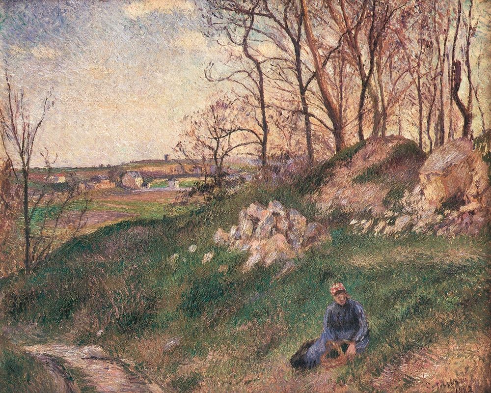 Les Carrieres du Chou, Pontoise art print by Camille Pissarro for $57.95 CAD