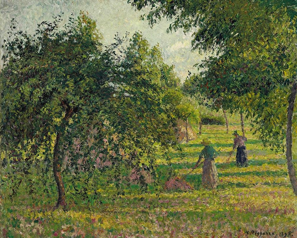 Apple trees and tedders, Eragny art print by Camille Pissarro for $57.95 CAD