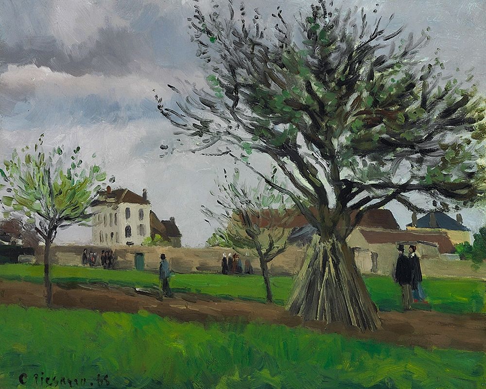 Apple Trees at Pontoise, the House of Pere Gallien art print by Camille Pissarro for $57.95 CAD