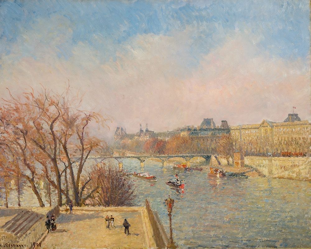 The Louvre, Morning, Sunlight art print by Camille Pissarro for $57.95 CAD
