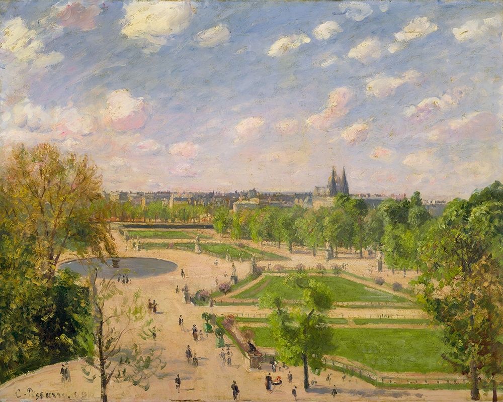 The Garden of the Tuileries on a Spring Morning art print by Camille Pissarro for $57.95 CAD