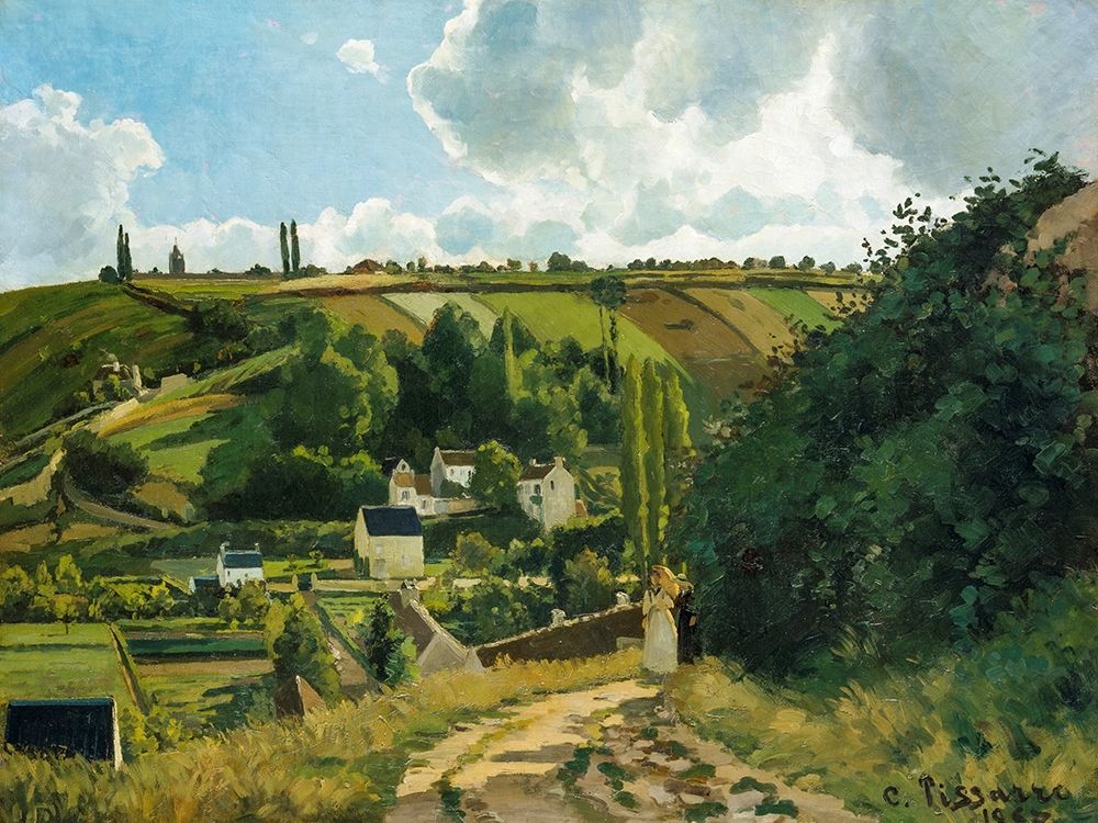 La Cote du Jallais Pontoise art print by Camille Pissarro for $57.95 CAD