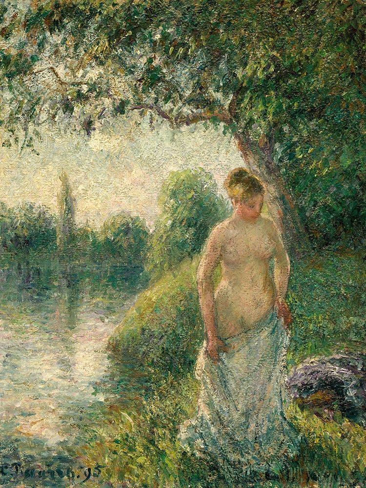 The Bather art print by Camille Pissarro for $57.95 CAD