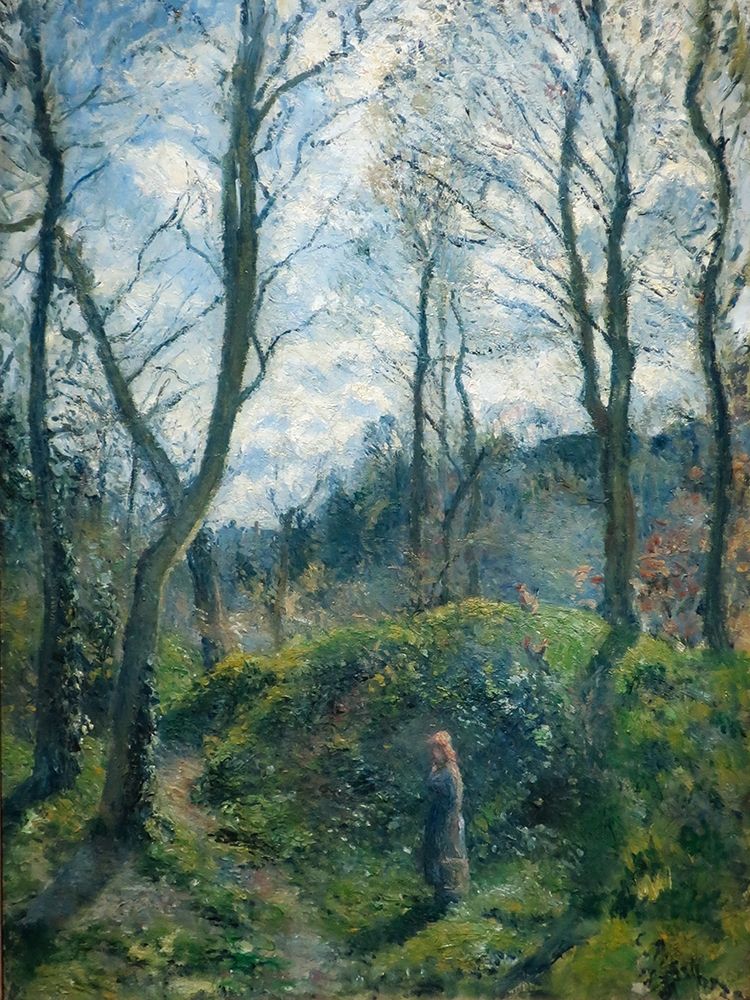 Woodland scene. Spring art print by Camille Pissarro for $57.95 CAD