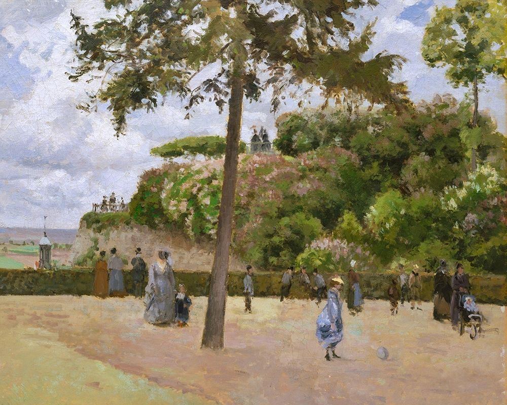 The Public Garden at Pontoise art print by Camille Pissarro for $57.95 CAD