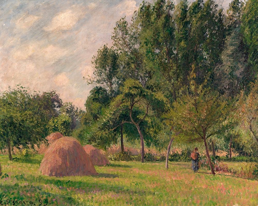Haystacks, Morning, Eragny art print by Camille Pissarro for $57.95 CAD