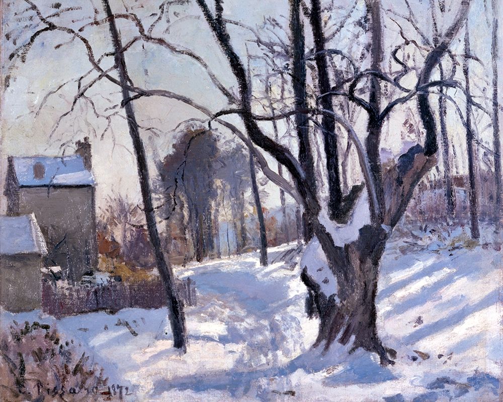 Winter Landscape in Loiveciennes art print by Camille Pissarro for $57.95 CAD