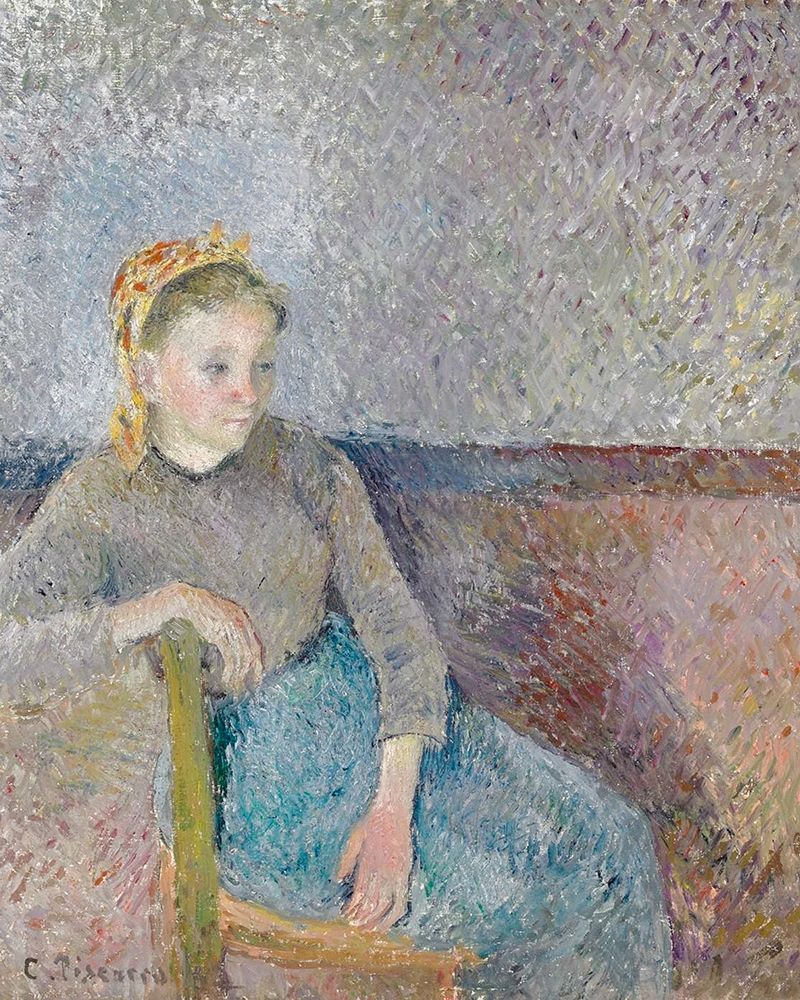 Seated Peasant Woman art print by Camille Pissarro for $57.95 CAD