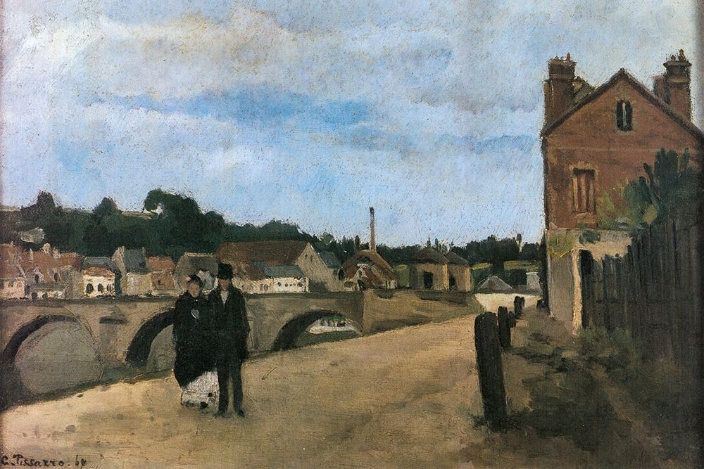 View of Pontoise art print by Camille Pissarro for $57.95 CAD