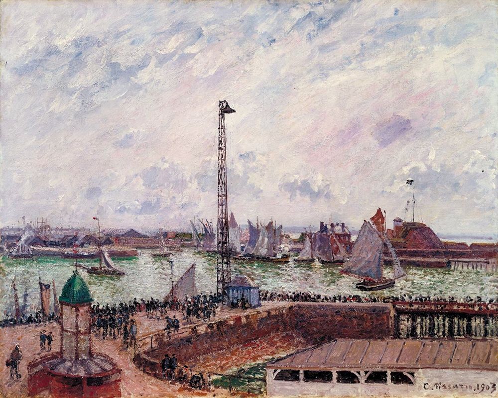 The Pilots Jetty, Le Havre art print by Camille Pissarro for $57.95 CAD