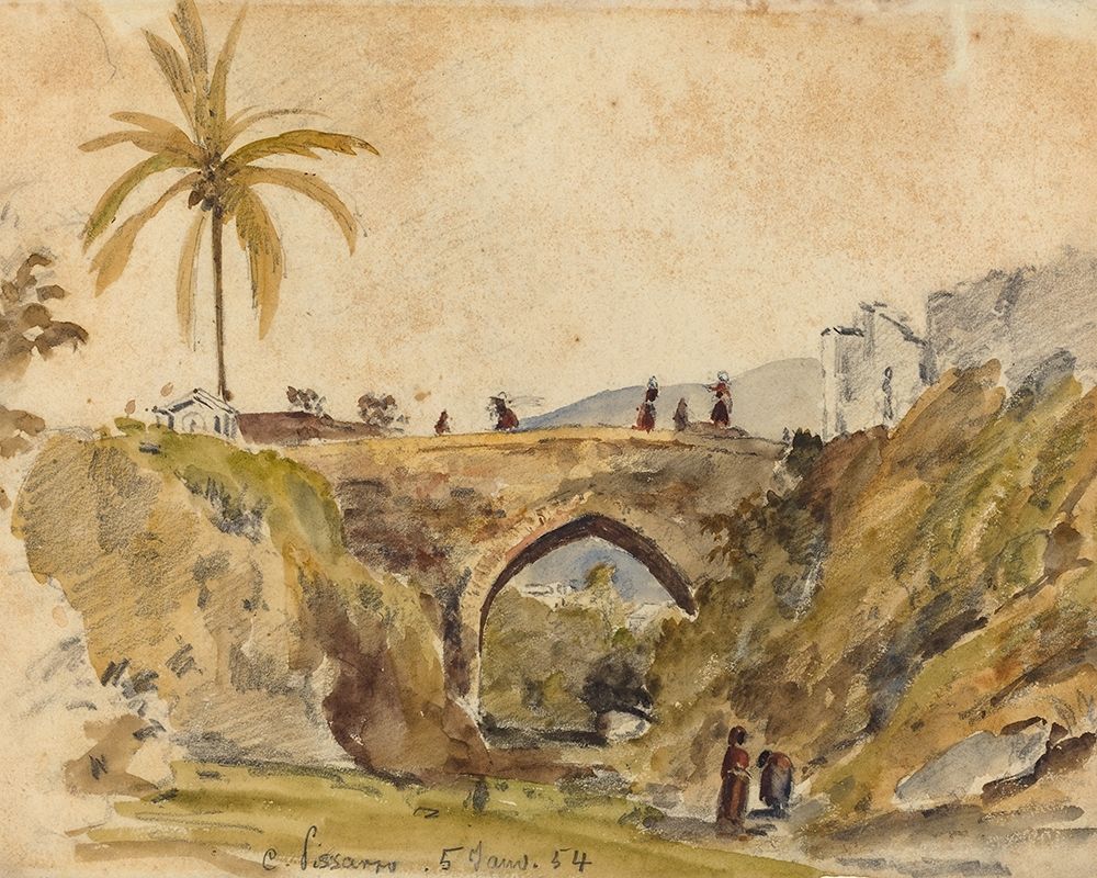 Bridge at Caracas art print by Camille Pissarro for $57.95 CAD
