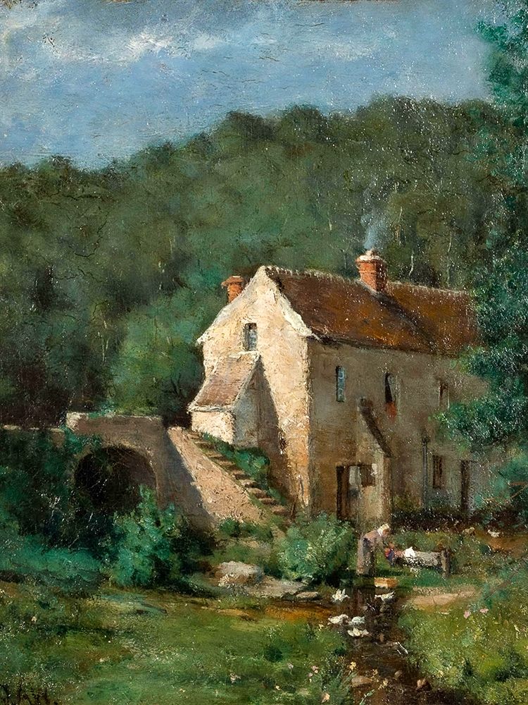 The Old Mill art print by J Alden Weir for $57.95 CAD