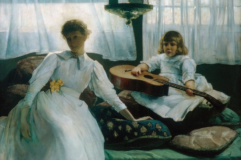 Idle Hours art print by J Alden Weir for $57.95 CAD