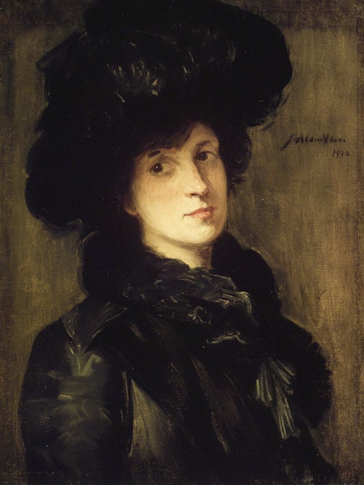 Girl in Black art print by J Alden Weir for $57.95 CAD