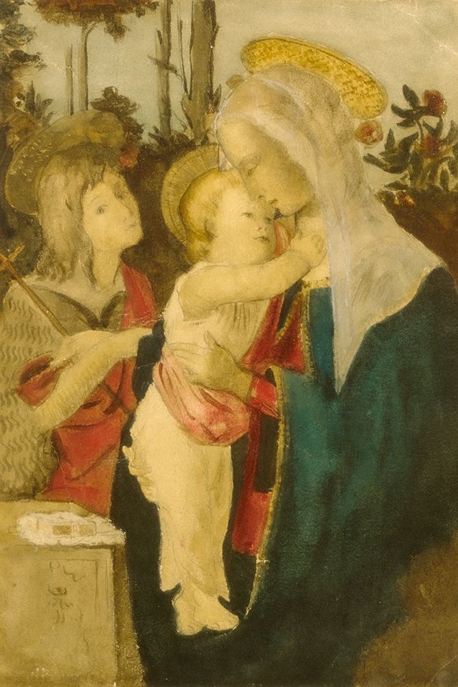 Copy after Botticelli art print by J Alden Weir for $57.95 CAD