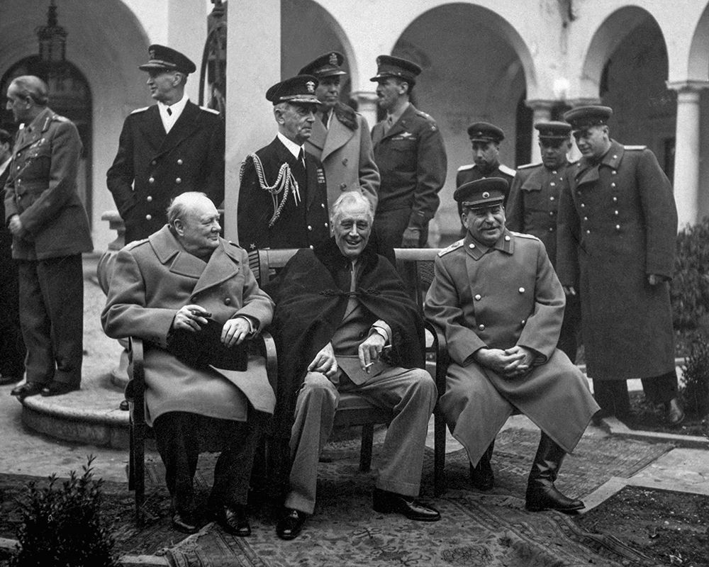 Big Three meet at Yalta art print by U.S. Government for $57.95 CAD