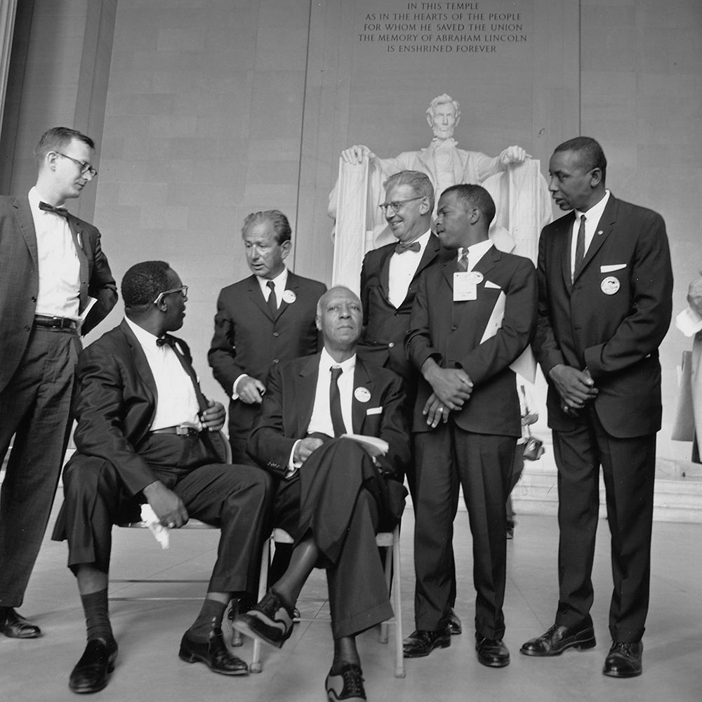 Leaders of the Civil Rights March on Washington-D.C. art print by Rowland Scherman for $57.95 CAD