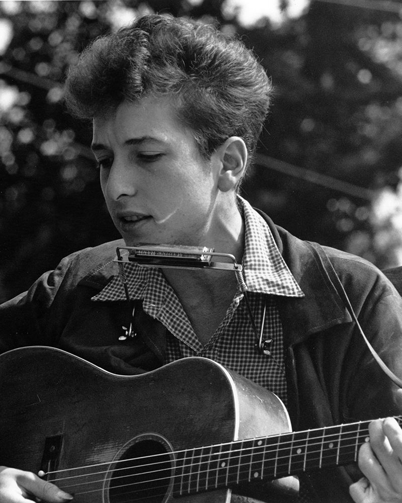 Bob Dylan at the Civil Rights March in Washington-D.C 1963 art print by Rowland Scherman for $57.95 CAD