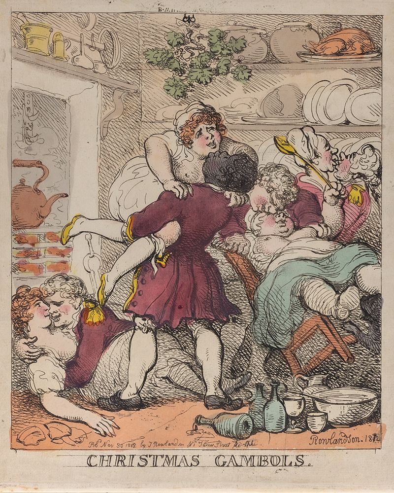 Christmas Gambols art print by Thomas Rowlandson for $57.95 CAD