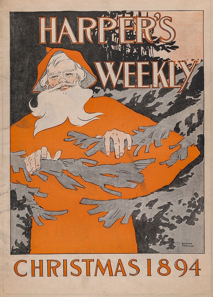 Christmas 1894 art print by Harper s Weekly for $57.95 CAD