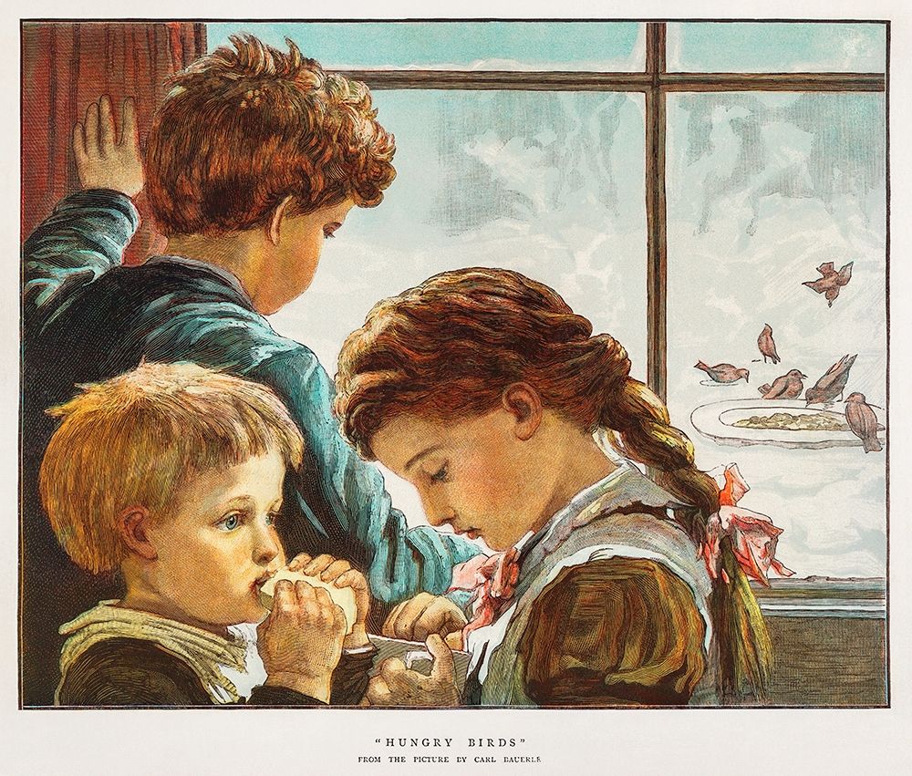 Hungry Birds art print by Christmas Number of The Graphic for $57.95 CAD