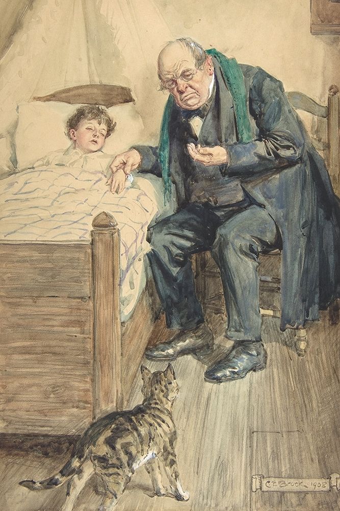 Illustration 2 for Little Peter A Christmas Morality for Children of Any Age art print by Charles Edmund Brock for $57.95 CAD