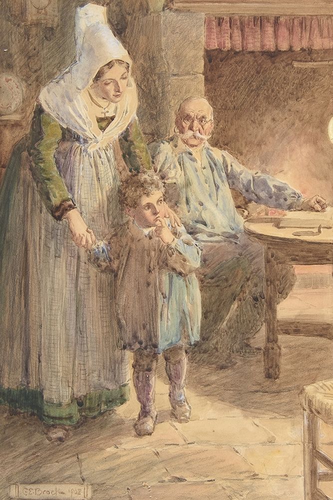 Illustration 6 for Little Peter A Christmas Morality for Children of Any Age art print by Charles Edmund Brock for $57.95 CAD