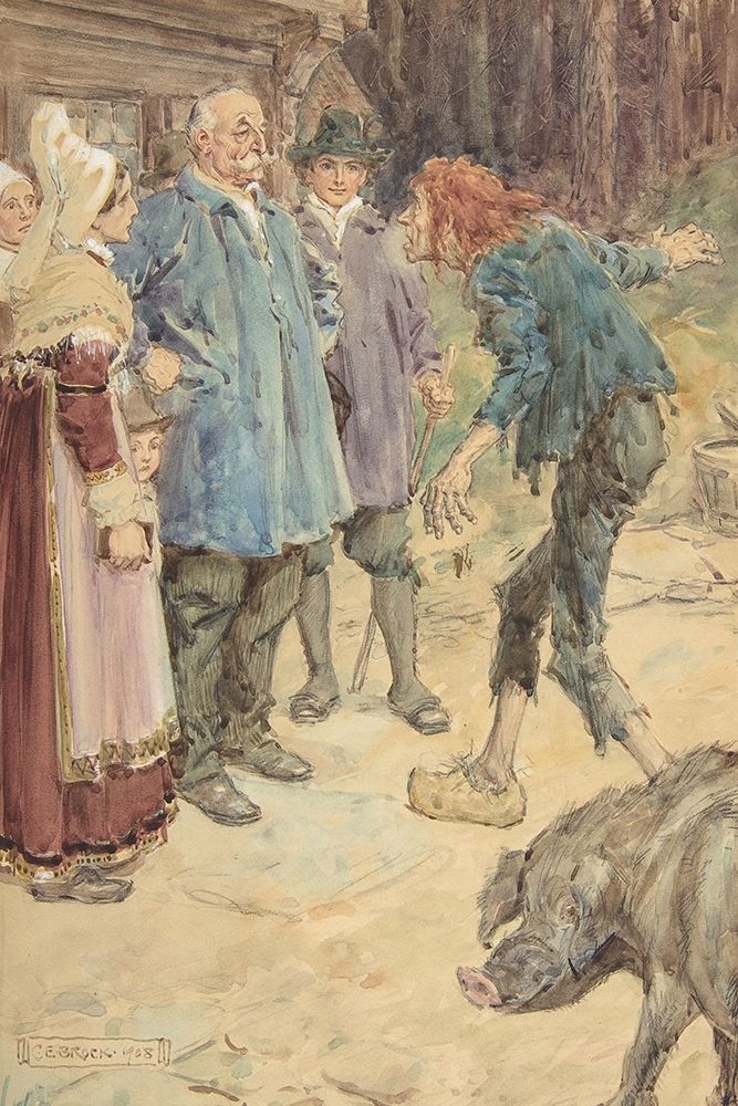 Illustration 7 for Little Peter A Christmas Morality for Children of Any Age art print by Charles Edmund Brock for $57.95 CAD