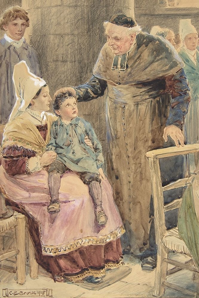 Illustration 8 for Little Peter A Christmas Morality for Children of Any Age art print by Charles Edmund Brock for $57.95 CAD