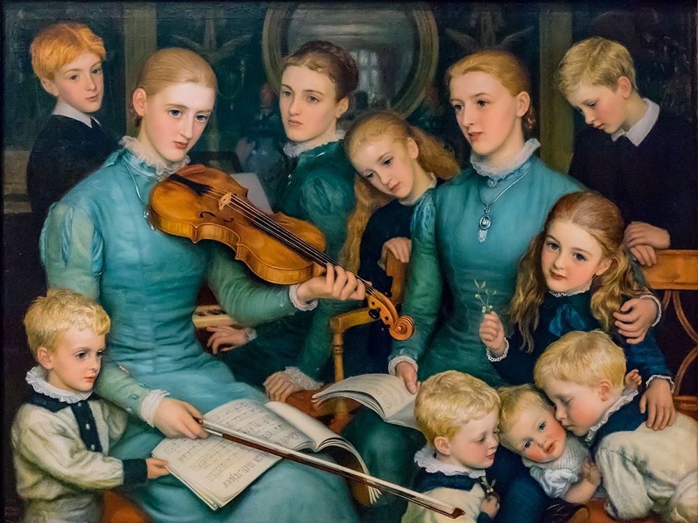 A Christmas Carol at Bracken Dene art print by Arthur Hughes for $57.95 CAD