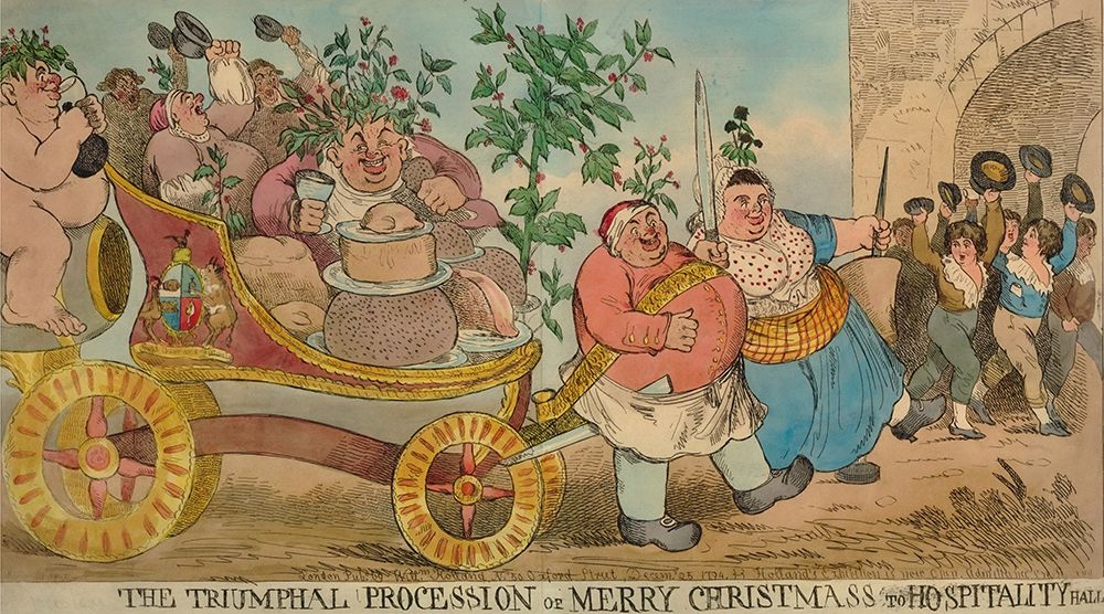 The triumphal procession of Merry Christmas to Hospitality Hall art print by British Museum for $57.95 CAD