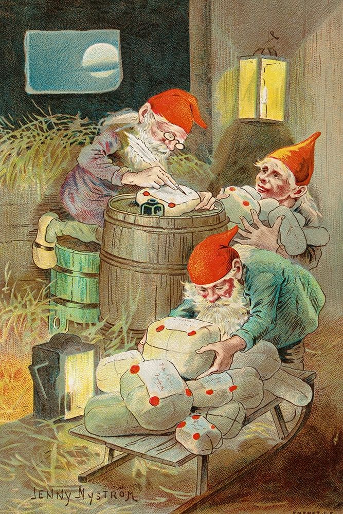 Christmas card art print by Jenny Nystrom for $57.95 CAD