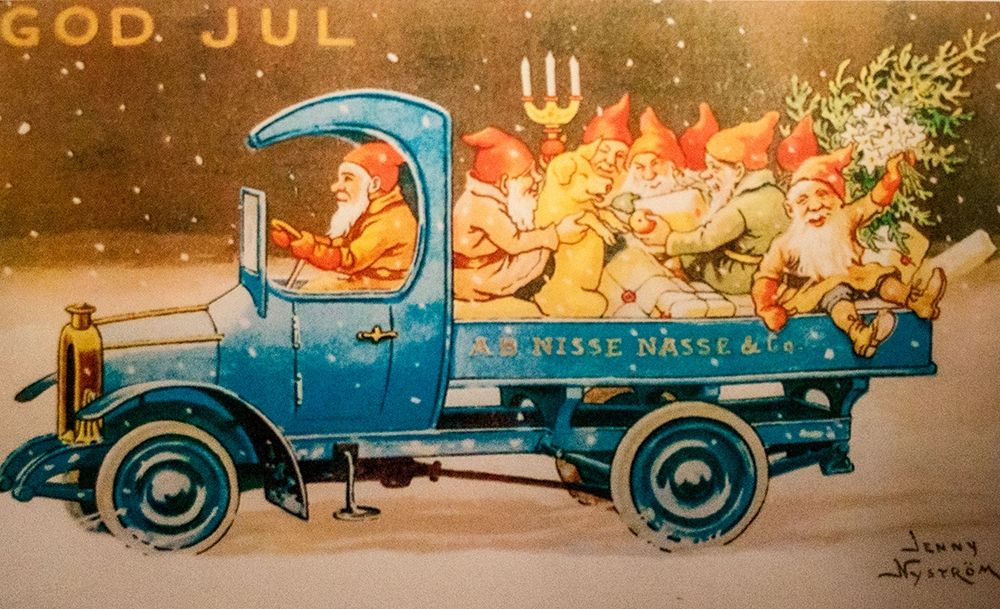 Christmas postcard art print by Jenny Nystrom for $57.95 CAD