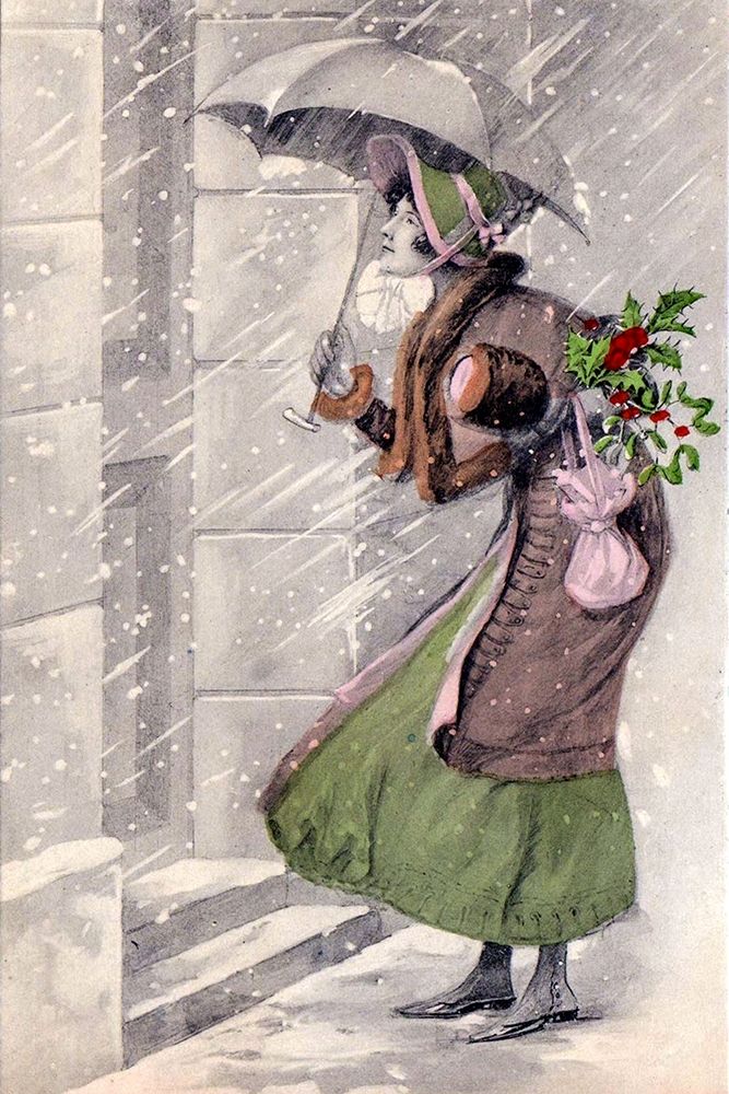 The Christmas Visit art print by Unknown for $57.95 CAD