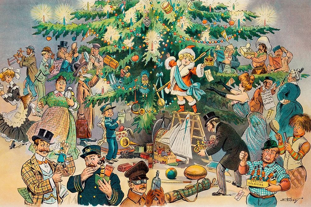 Christmas Tree art print by J. Ottman Lithographic Company for $57.95 CAD